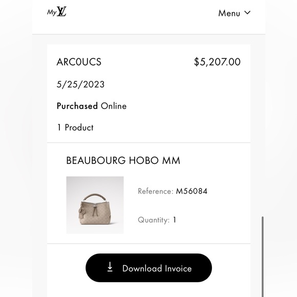 AUTHENTIC Louis Vuitton Beaubourg Hobo MM - Picture 12 of 12